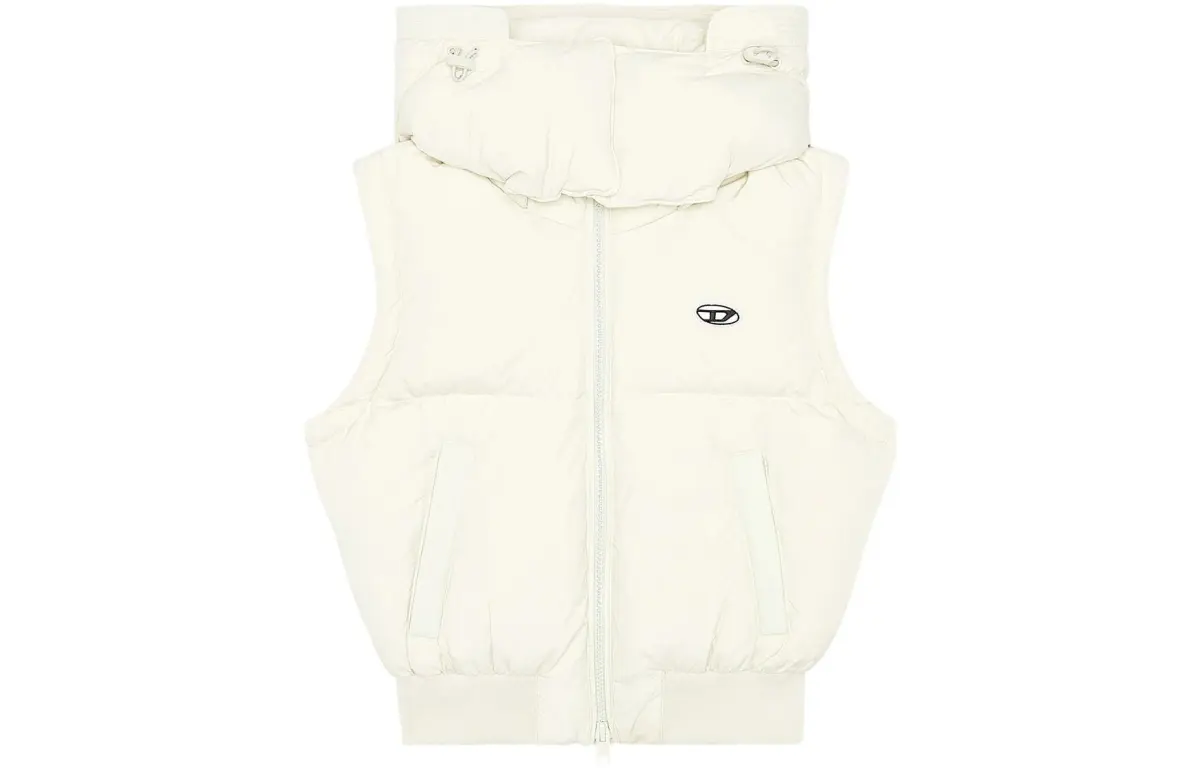 DIESEL Vests Women's White Detachable Hood Moderate Other