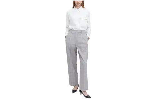 UNIQLO Casual Pants Women's Gray Moderate Straight Fit Pants