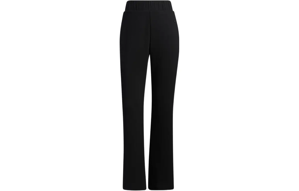 Adidas Originals Knitted Sweatpants Women's Black Moderate Straight Fit Pants