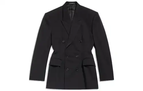 Balenciaga Cinched Button-Up Jacket