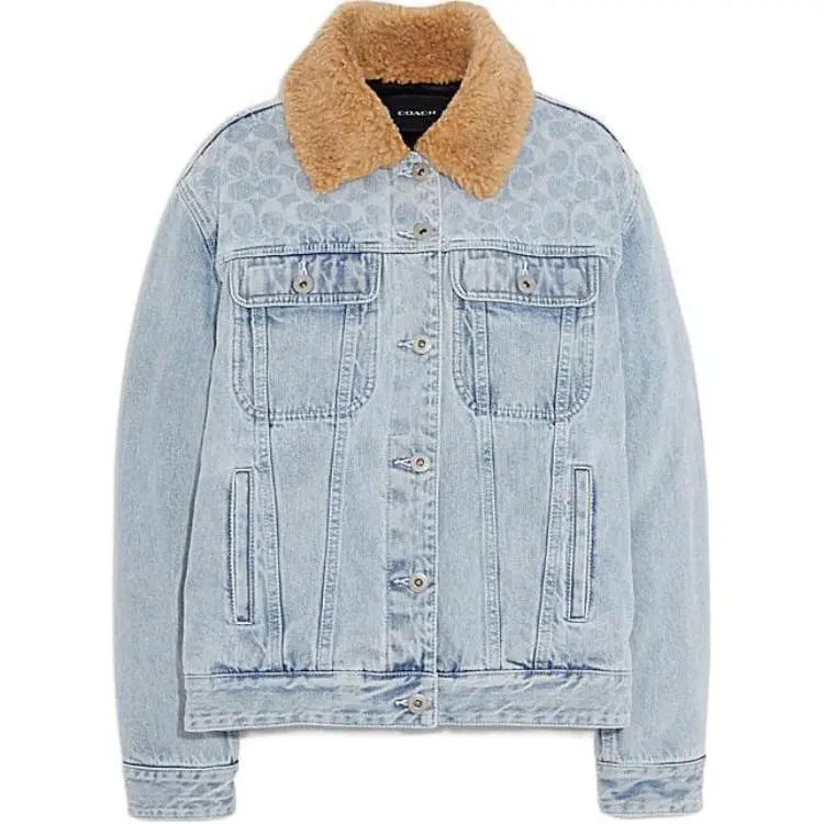 COACH FW22 Denim Jacket Women's Blue