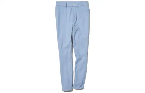 UNIQLO Casual Pants Women's Pink/Blue Moderate Straight Fit Pants