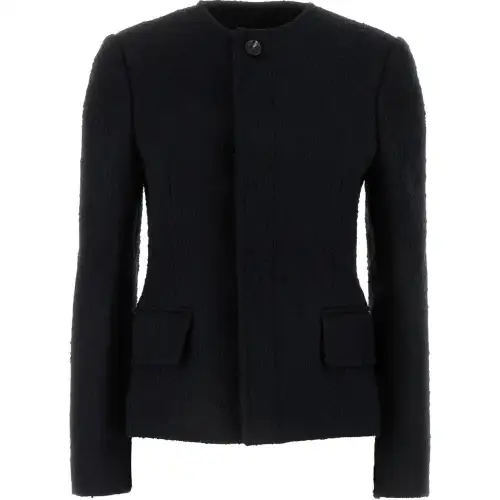 Bottega Veneta Crewneck Tweed Blazer