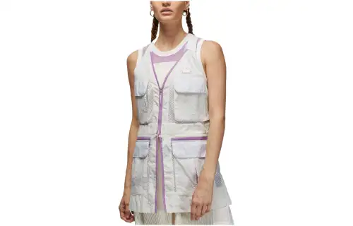 Jordan Vests Women's Phantom Gray White Moderate Urban Techwear