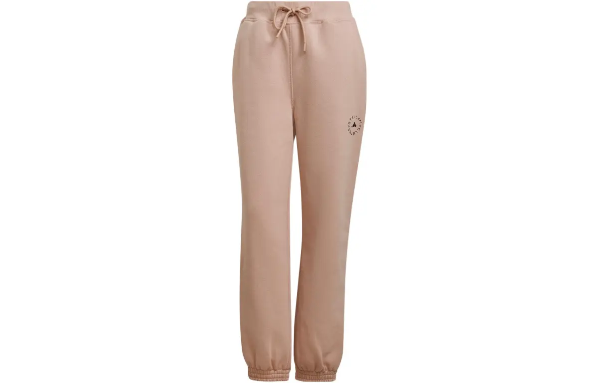 Adidas X Stella McCartney Knitted Sweatpants Women's Dusty Pink Moderate Cuffed Pants