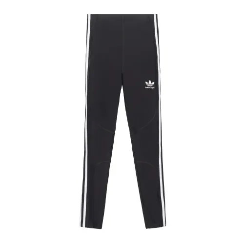 Balenciaga X Adidas Athletic Matte Spandex Leggings Black