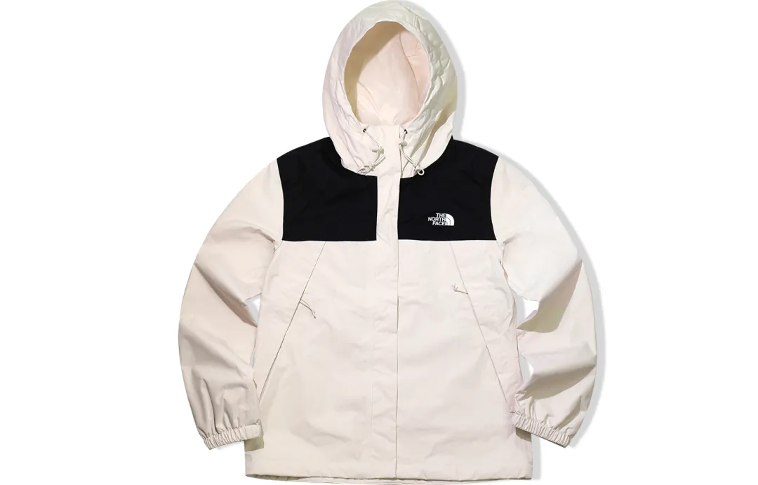 THE NORTH FACE Antora Windbreaker Jackets Women's Vintage White Hooded Moderate
