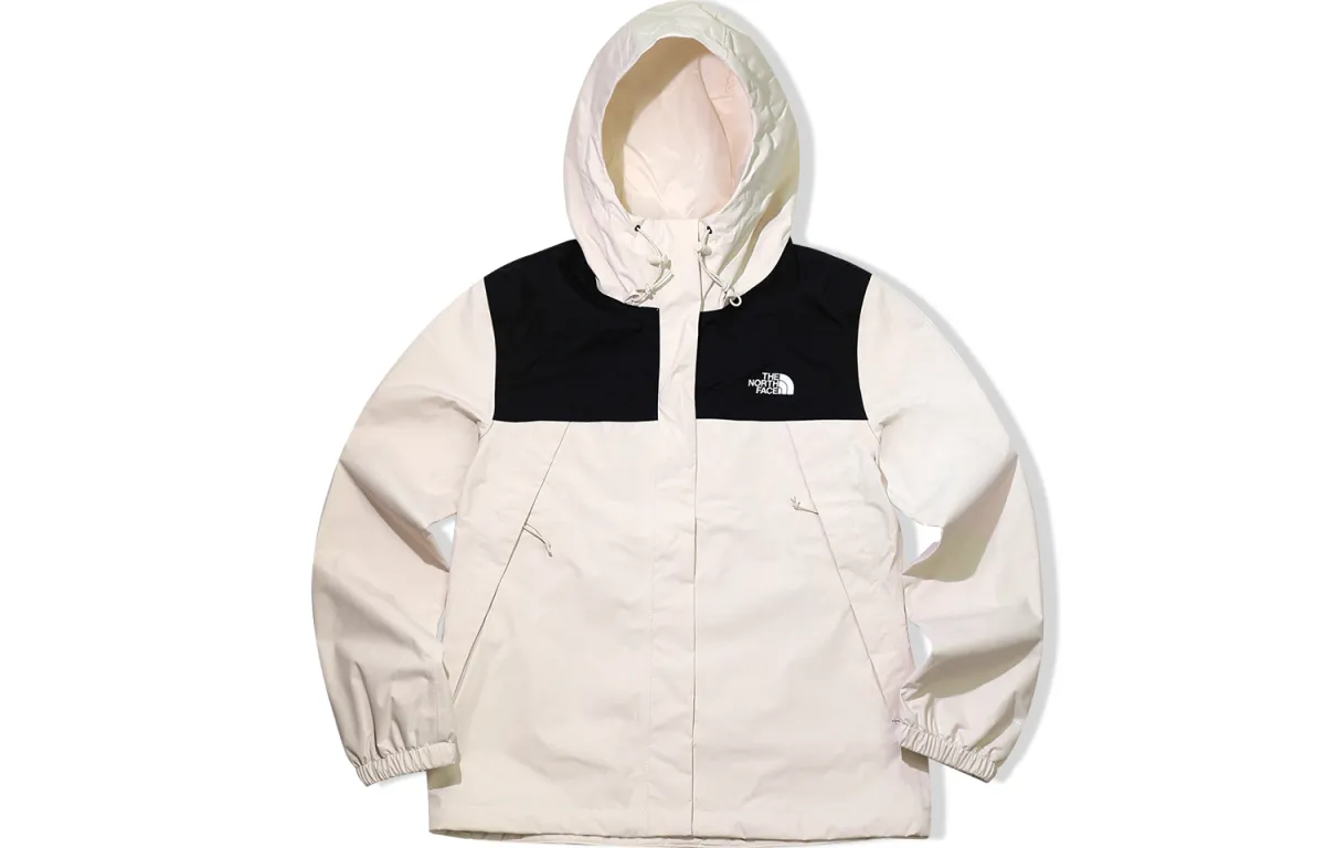 THE NORTH FACE Antora Windbreaker Jackets Women's Vintage White Hooded Moderate