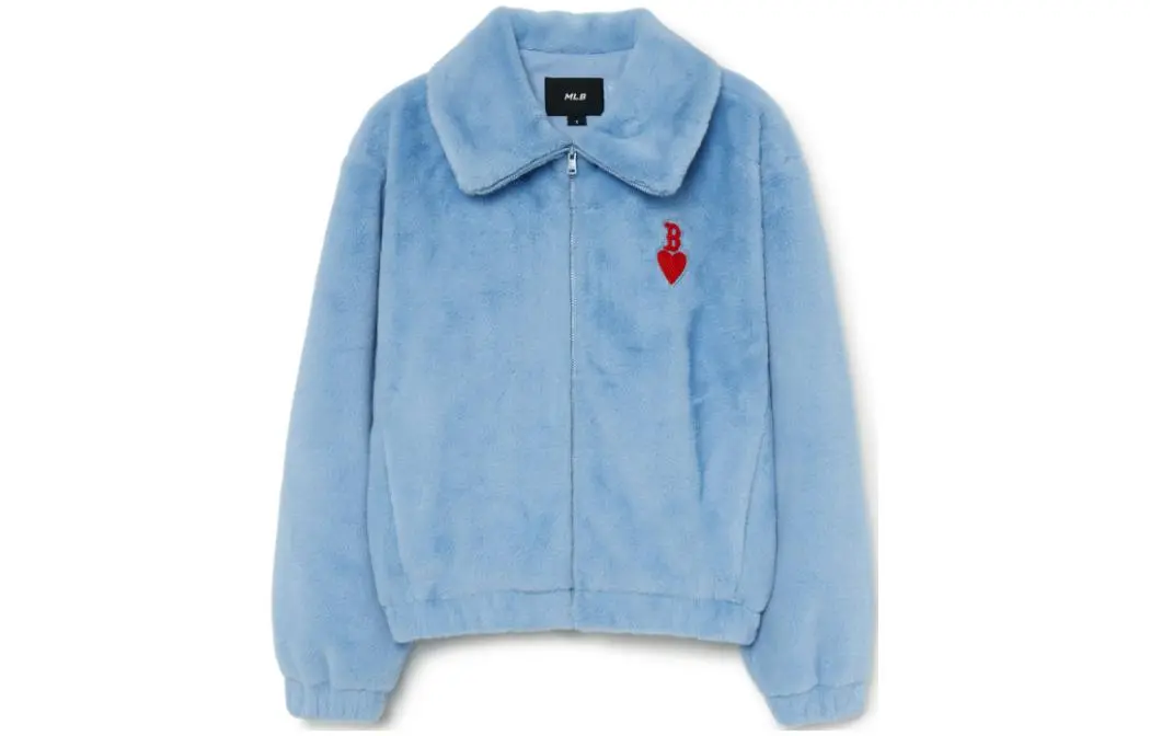 MLB Velvet Jackets Women's Blue Lapel Moderate