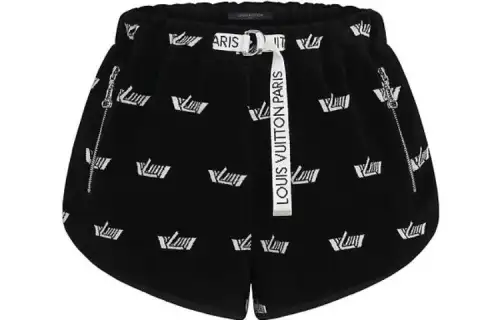 LOUIS VUITTON Knitted Sweatpants Women's Black