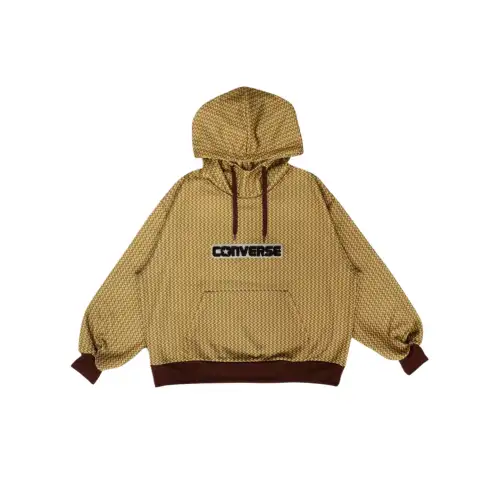 Converse PTND CHENILLE SWEAT HOODIE LDS Sweatshirt Women's Brown