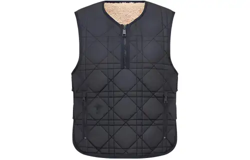 DIOR Vests Women's Navy V Neck Moderate Other