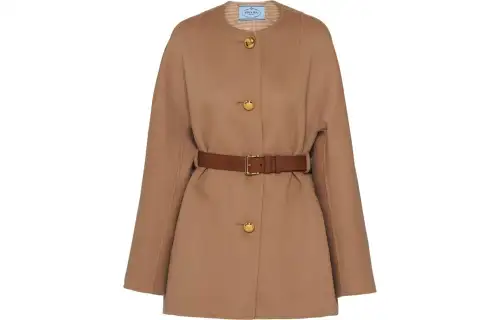Prada single-breasted wool caban jacket