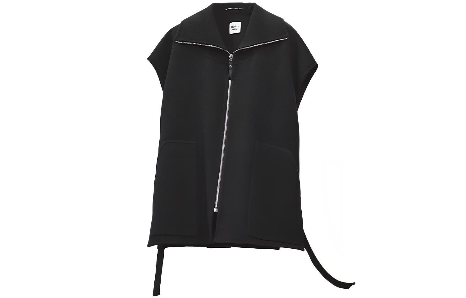 Женский жилет Hermes FW22 Zipper Vest (черный)