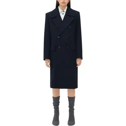 Bottega Veneta Coat Women's Midnight Blue