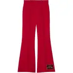 GUCCI Casual Pants Women's Red Moderate Flared Pants