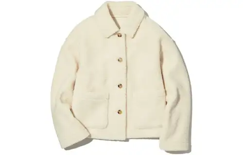 UNIQLO Velvet feel Coat Women's Ivory