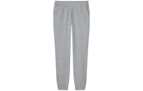 UNIQLO Knitted Sweatpants Women's Gray Moderate Cuffed Pants