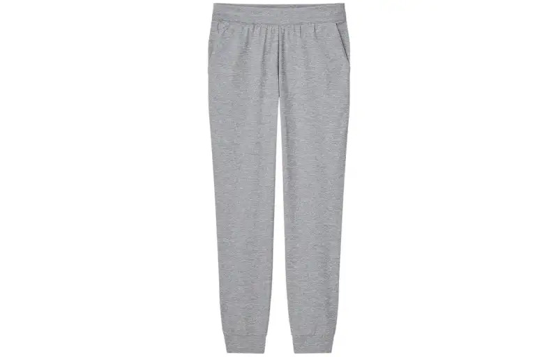 UNIQLO Knitted Sweatpants Women's Gray Moderate Cuffed Pants