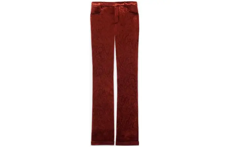 SAINT LAURENT Flared Velvet Trousers
