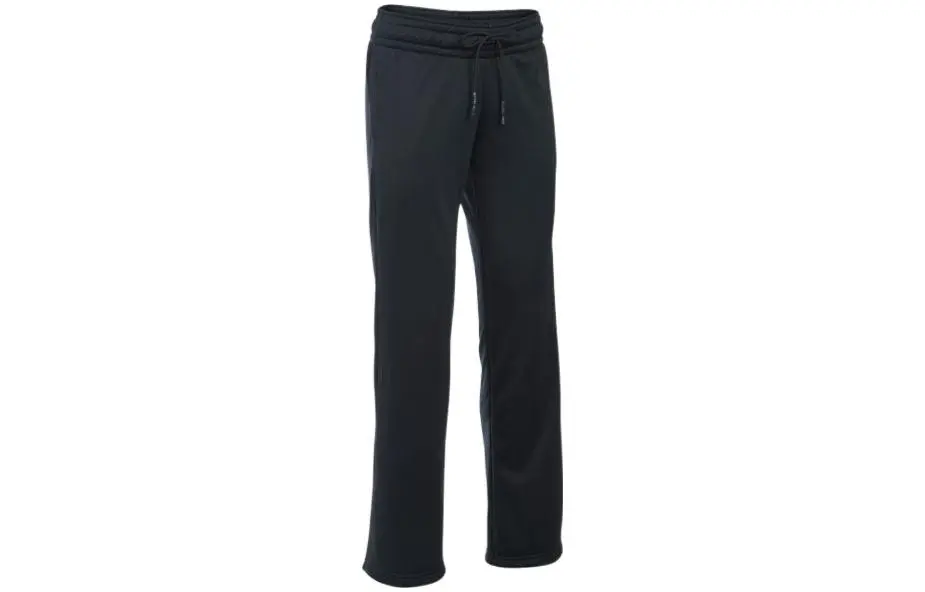 Under Armour Straight Fit Pants Moderate Sweatpants All Women's Black