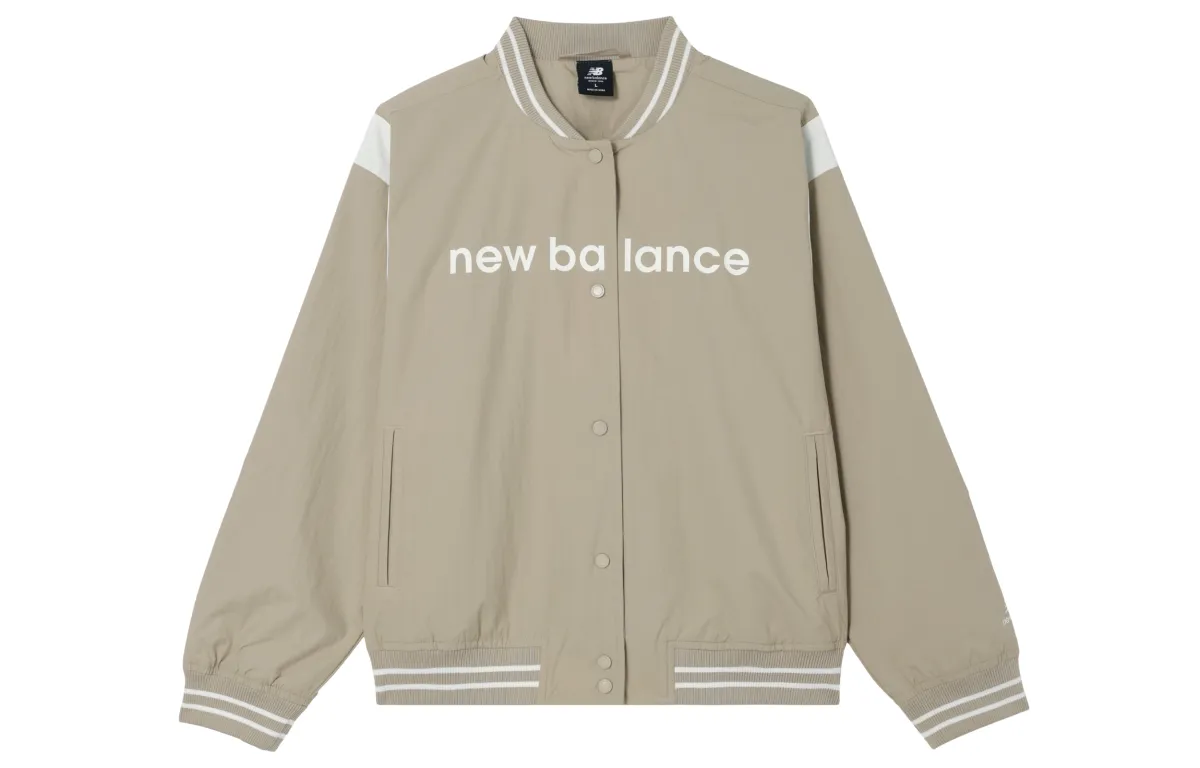 New Balance Baseball Jacket Women's Camel