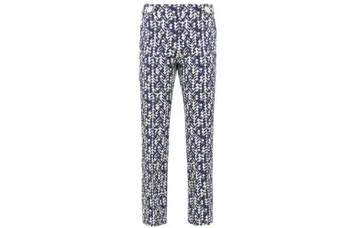 Prada graphic print cropped trousers