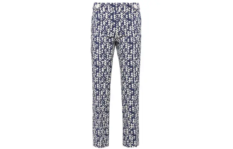 Prada graphic print cropped trousers