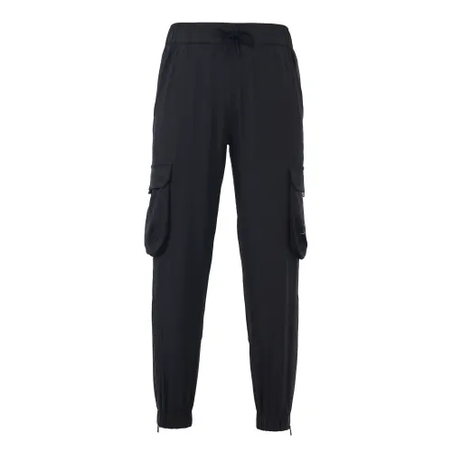 Jordan Knitted Sweatpants Women's Black Moderate Cuffed Pants