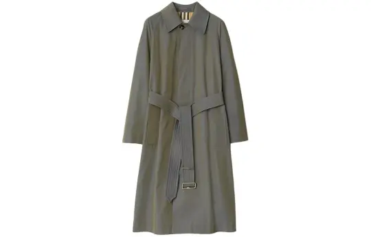 Burberry long cotton car coat