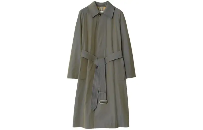 Burberry long cotton car coat
