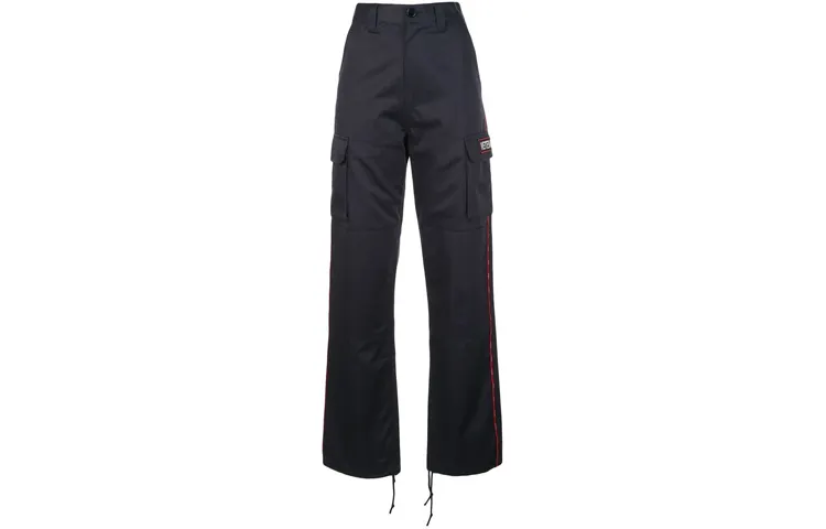 Vetements Casual Pants Women's Dark Blue Moderate Straight Fit Pants