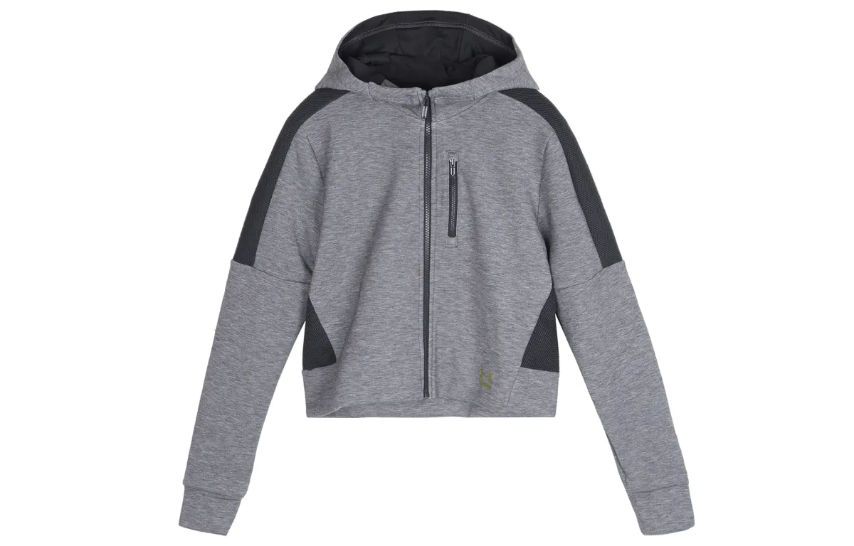 Under Armour Cropped Coats Women's Gray Moderate Straight Fit