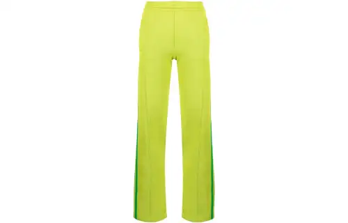 Bottega Veneta Knitted Sweatpants Women's Green Moderate Wide Leg Pants