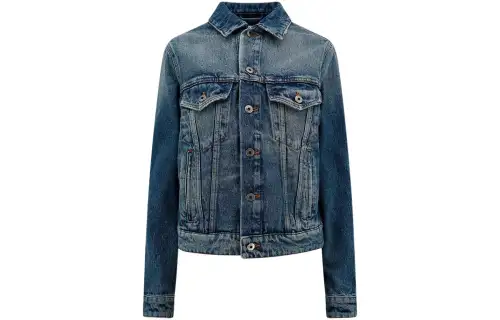 OFF WHITE Distressed Denim Jacket