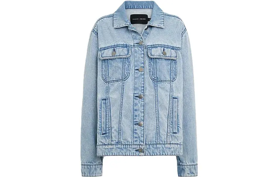 COACH FW23 Denim Jacket Women's Blue