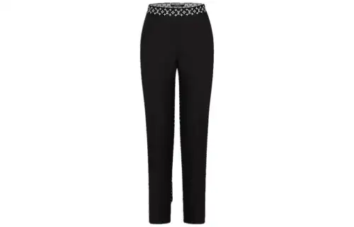 LOUIS VUITTON SS22 Full Length Pants Women's Black