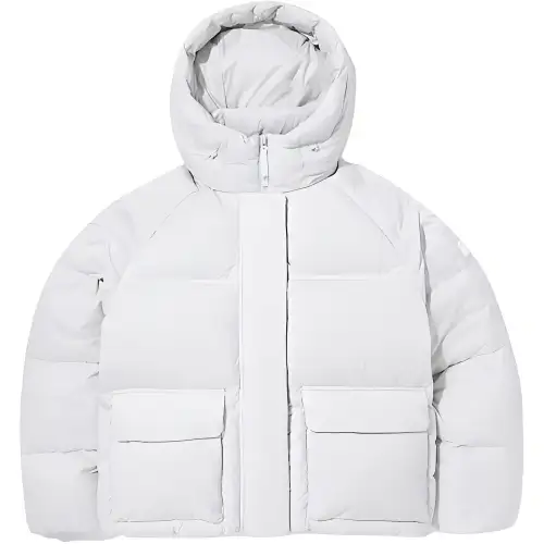 FILA Down Jackets Women's Gray Hooded Moderate