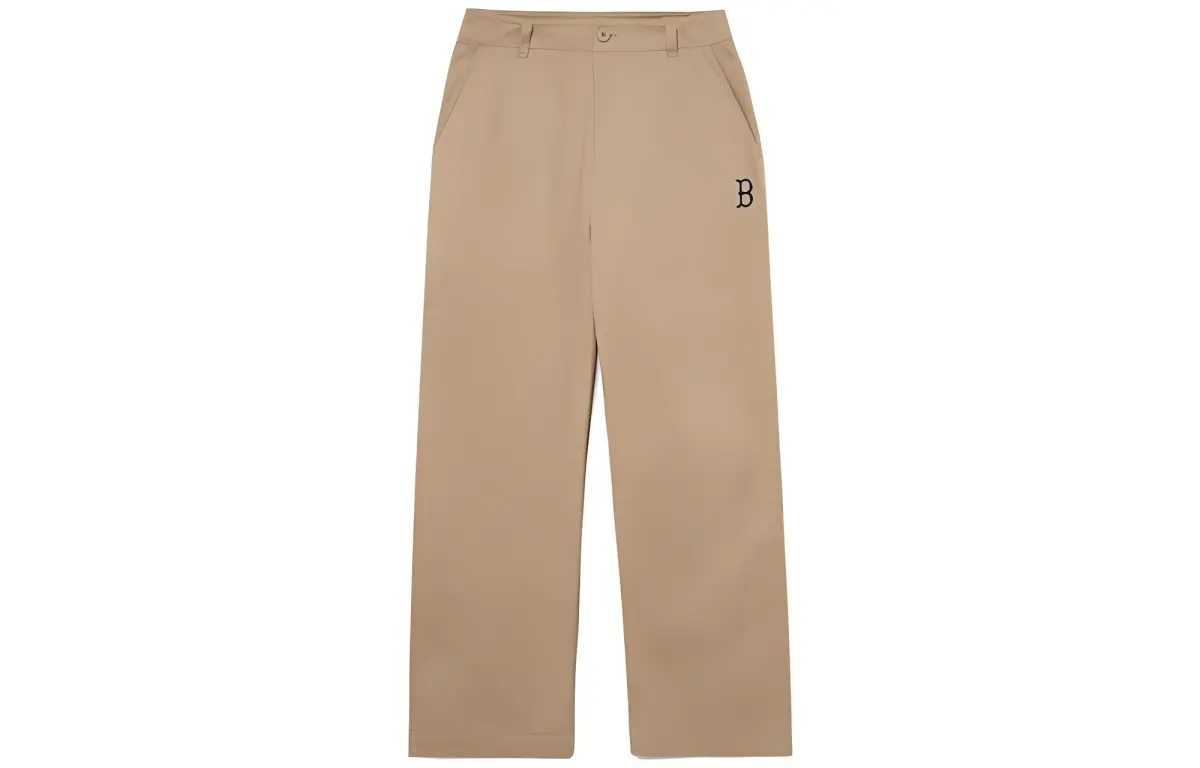 MLB Casual Pants Women's Khaki Moderate Straight Fit Pants