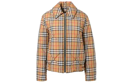 Burberry Puffer Jackets Women's Yellow Lapel Moderate Other