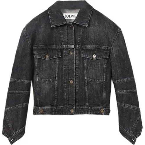 LOEWE SS22 Denim Jacket Women's Black