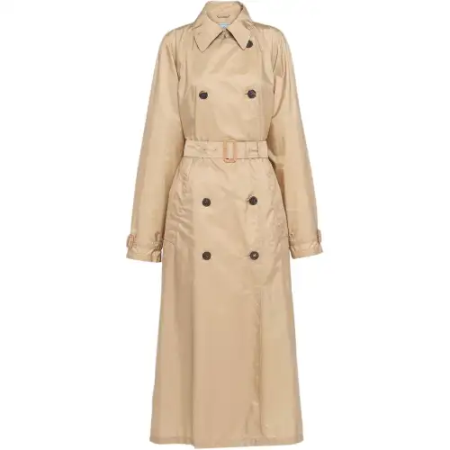 PRADA Re Nylon Coat Women's Brown