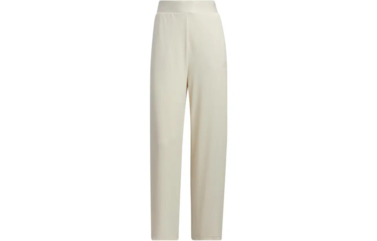 Adidas Casual Pants Women's Ecru Moderate Straight Fit Pants