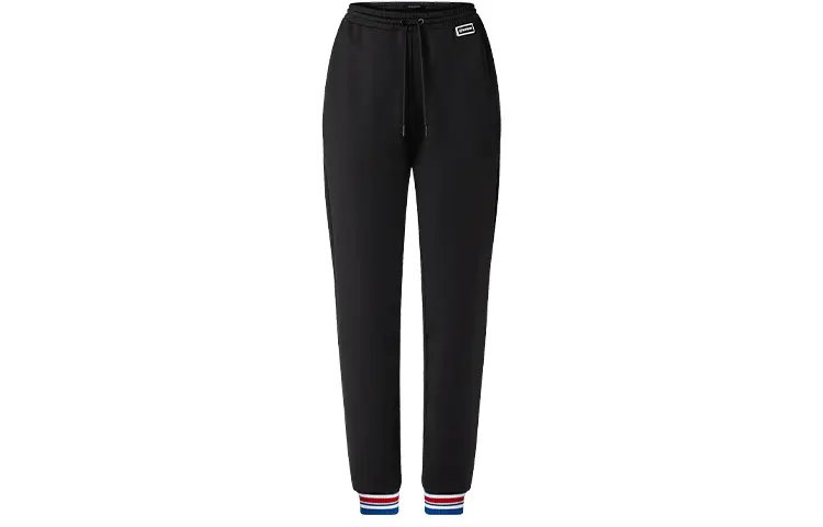LOUIS VUITTON Knitted Sweatpants Women's Black