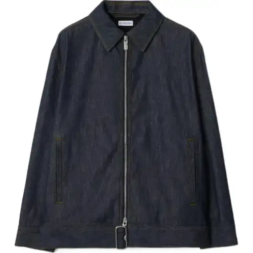 Burberry belted denim jacket