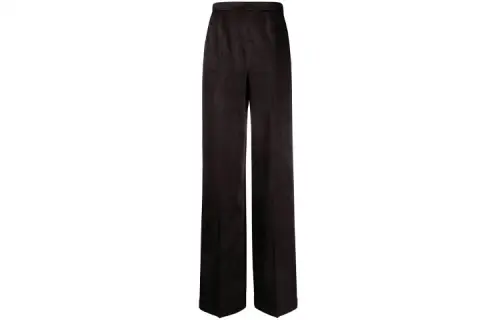 SAINT LAURENT Wide-Leg Baroque Jacquard Pants