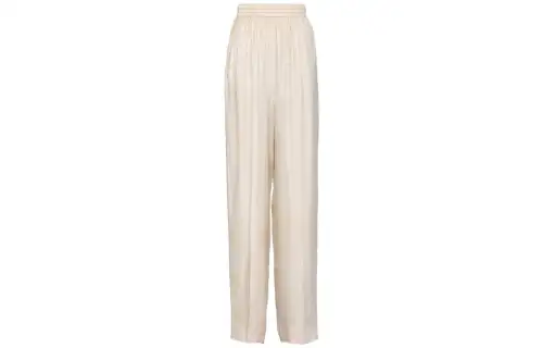 PRADA Casual Pants Women's Ivory Moderate Straight Fit Pants