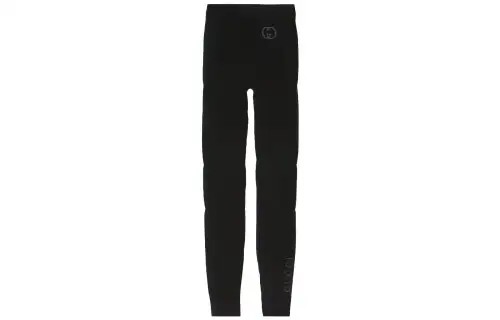 perforated-detail seamless track pants