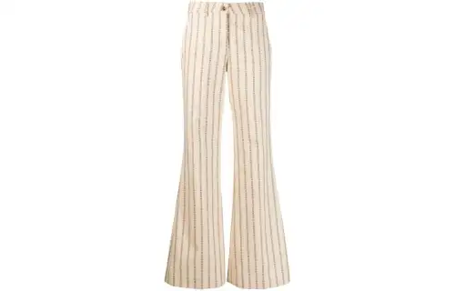 Journey jacquard flared trousers