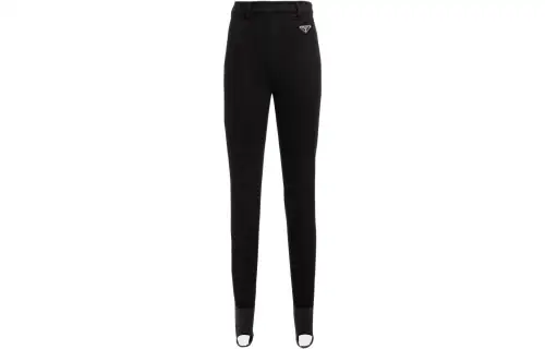 PRADA Casual Pants Women's Black Moderate Slim Fit Pants